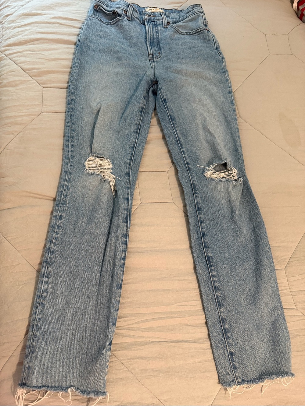 Madewell Light Blue Distressed “The Perfect Vintage Jean”